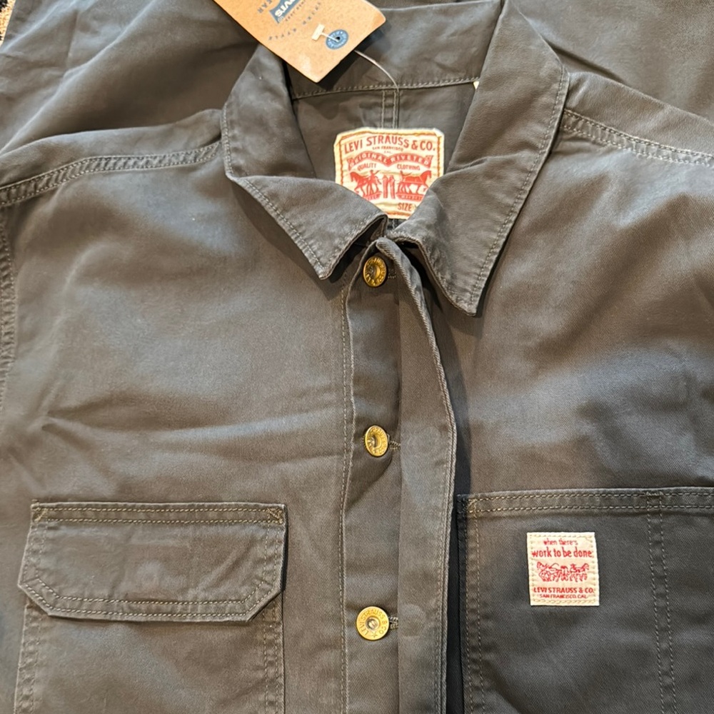Levi's Men's Gray Coverall - Picture 5 of 6